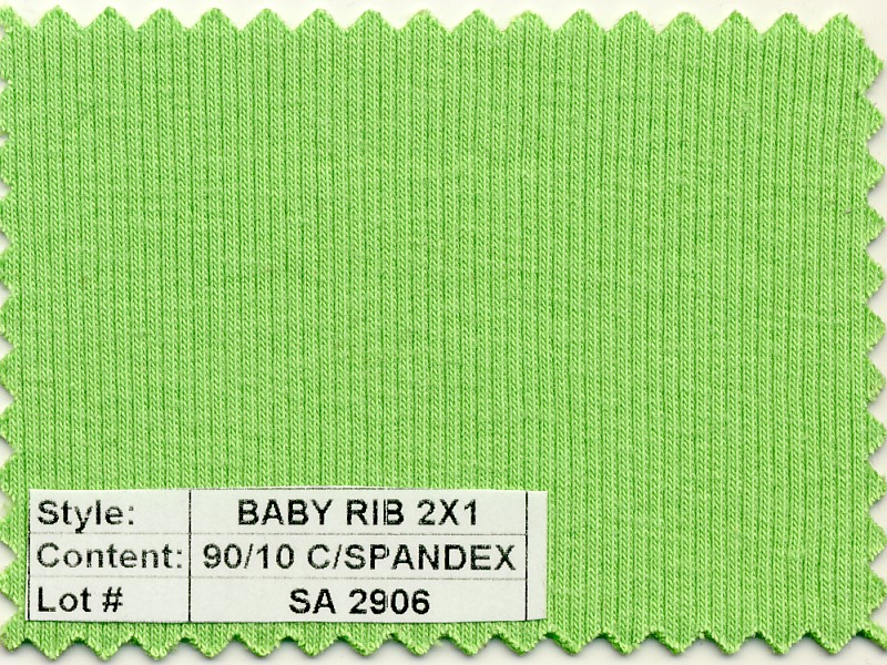 Baby Rib 2x1 Cotton Spandex